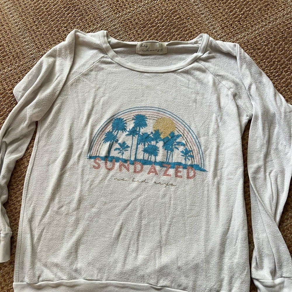 Vintage Havana White Knit Top